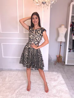 Vestido Tule bordado - Erica Rafaelly