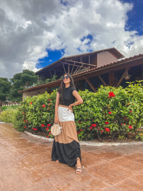 Vestido longo 3 cores - comprar online