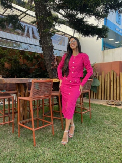 Conjunto bordado Pink