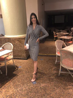 Vestido lurex listrado - comprar online