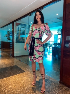 Tubinho verde com estampa floral na internet