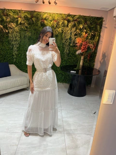 Vestido longo branco