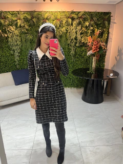 vestido tweed PeB na internet