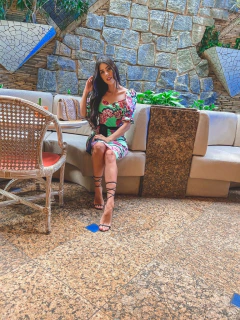 Imagem do Tubinho verde com estampa floral