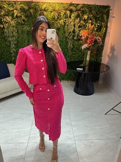 Conjunto bordado Pink na internet