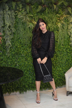 Imagem do Vestido preto lurex
