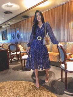 Azul marinho poá - comprar online