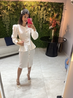 vestido peplum off - comprar online
