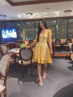 Imagem do Amarelo rodadinho de renda