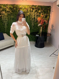 Vestido longo branco - comprar online