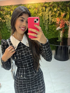 vestido tweed PeB - comprar online