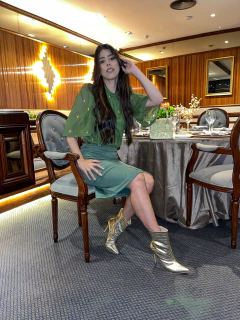 Vestido verde militar - Erica Rafaelly