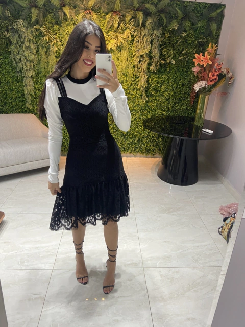 Vestido sobreposição PeB