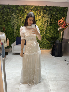 Imagem do Vestido longo noiva tule e renda
