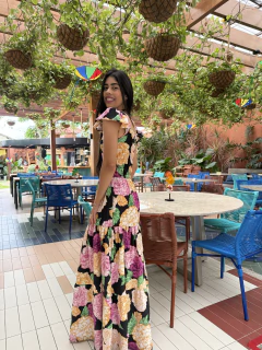 Vestido longo floral - Erica Rafaelly