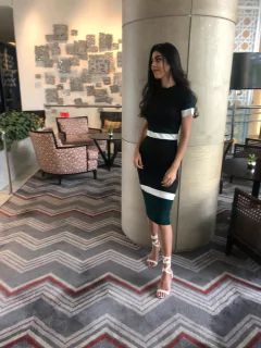 Tubinho Preto com Detalhes Verde e Branco