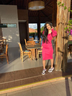 Pink tubinho com manga longa bufante - comprar online