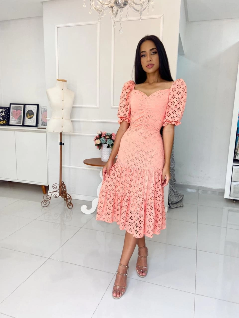 Vestido Laser florzinhas