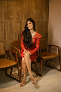 Vestido Lurex Terracota - loja online