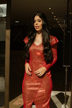 Imagem do Vestido Lurex Terracota