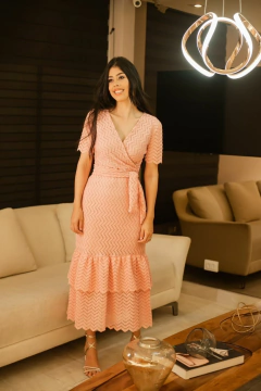 Imagem do Rosé longuete em Renda zigzag