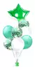 Globo estrella metalizada verde 40 cm - comprar online