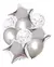 Globo estrella metalizada plateada 40 cm - comprar online