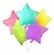 Globo estrella metalizada amarillo pastel 40 cm - comprar online