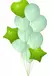 Globo verde pastel 12" x 10 u - comprar online
