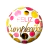 Globo Feliz Cumple lunares rosas y dorados 25cm
