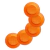 Plato de plastico chico naranja X 10