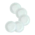 Plato de plastico grande blanco X 10