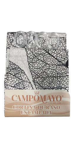 CORTINA DE BAÑO DE RASO ESTAMPADA - CAMPOMAYO - ART. 1093 - tienda online