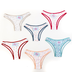 VEDETINAS ALGODON Y LYCRA ESTAMPADA - AILU - ART. - 164 - comprar online