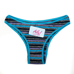 VEDETINA RAYADA ALGODON Y LYCRA - AILU - Art. 4164