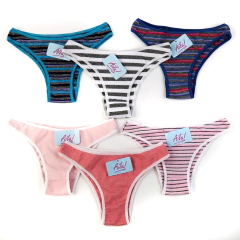 VEDETINA RAYADA ALGODON Y LYCRA - AILU - Art. 4164 - comprar online