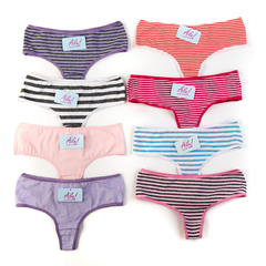 CULOTTE-LESS RAYADO ALGODON Y LYCRA - AILU - Art. 4188 - comprar online