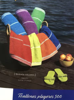 TOALLON PLAYERO NAUTICAL -ARCO IRIS - Art. 163 - comprar online