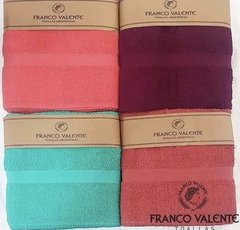 JUEGO DE TOALLA Y TOALLON PESADO 500 GR - FRANCO VALENTE - Art. 251 - tienda online