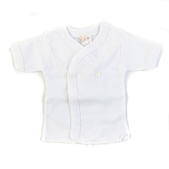 BATITA BLANCA CON BOTON MANGA CORTA - NARANJO - ART:2146 - comprar online