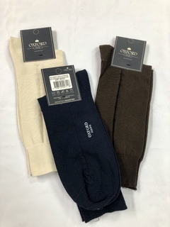 MEDIA DE HOMBRE DE ALGODON - OXFORD - ART: 37 - Casa Medilen || Venta por Mayor  de Blanquería, Lencería y Ropa de Cama