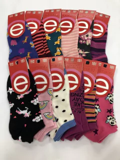 ZOQUETES DE DAMA CORTO LISO/ESTAMPAD0 ELEMENTO x Docena - Art. 101 - Casa Medilen || Venta por Mayor  de Blanquería, Lencería y Ropa de Cama