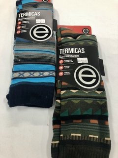 MEDIA TERMICA DE HOMBRE LISA Y ESTAMPADA SURTIDA - ELEMENTO - ART. 730 - Casa Medilen || Venta por Mayor  de Blanquería, Lencería y Ropa de Cama