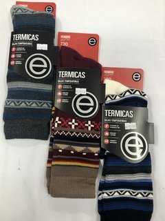 MEDIA TERMICA DE HOMBRE LISA Y ESTAMPADA SURTIDA - ELEMENTO - ART. 730 - tienda online