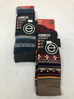 MEDIA TERMICA DE HOMBRE LISA Y ESTAMPADA SURTIDA - ELEMENTO - ART. 730
