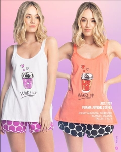 PIJAMA DE DAMA JUVENIL COFFE - MARIENE - ART: 1707