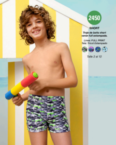 SHORT DE NIÑO BAÑO FULL PRINT - ELEMENTO - ART. 2450