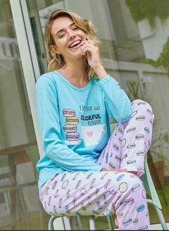 PIJAMA DE DAMA MANGA LARGA - EMMY - ART. 5711 MODELOS VARIOS
