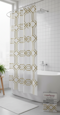 CORTINA DE BAÑO PLATEADA Y DORADA - CAMPOMAYO - ART. 1096 en internet