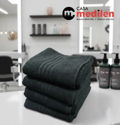 TOALLAS NEGRAS PARA PELUQUERIA 45X80 - LUTUFYAN - ART. 7782